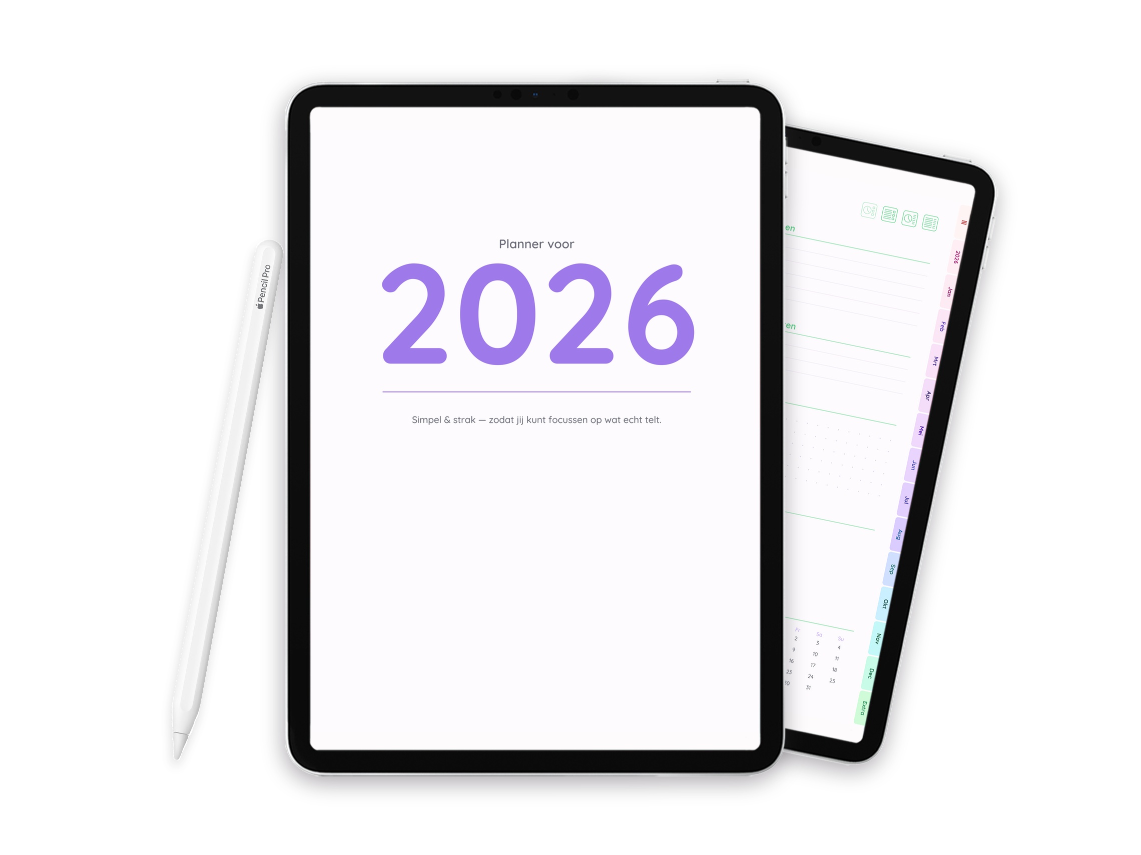 2026 Digitale planner voor iPad - Minimalist Soft Pastel - Image 1