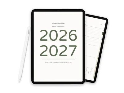 2026-2027 Digitale Student Planner voor iPad, Sage - 2026-2027 Nederlands Sage