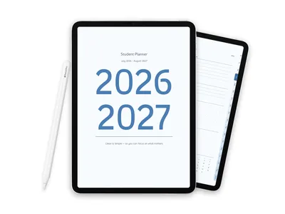 2026-2027 Digital Student Planner for iPad, Patina