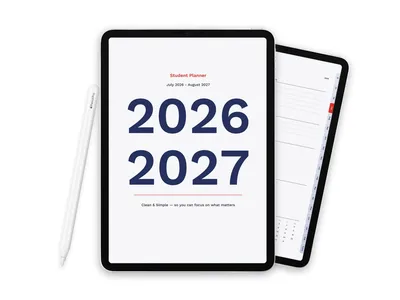 2026-2027 Digital Student Planner for iPad, Royal Blue